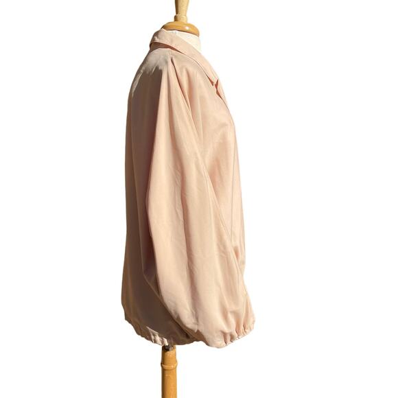 Etienne Aigner Womens Jacket Lightweight TanCoat Sz 12 Logo Lining FLAWED - Picture 4 of 14